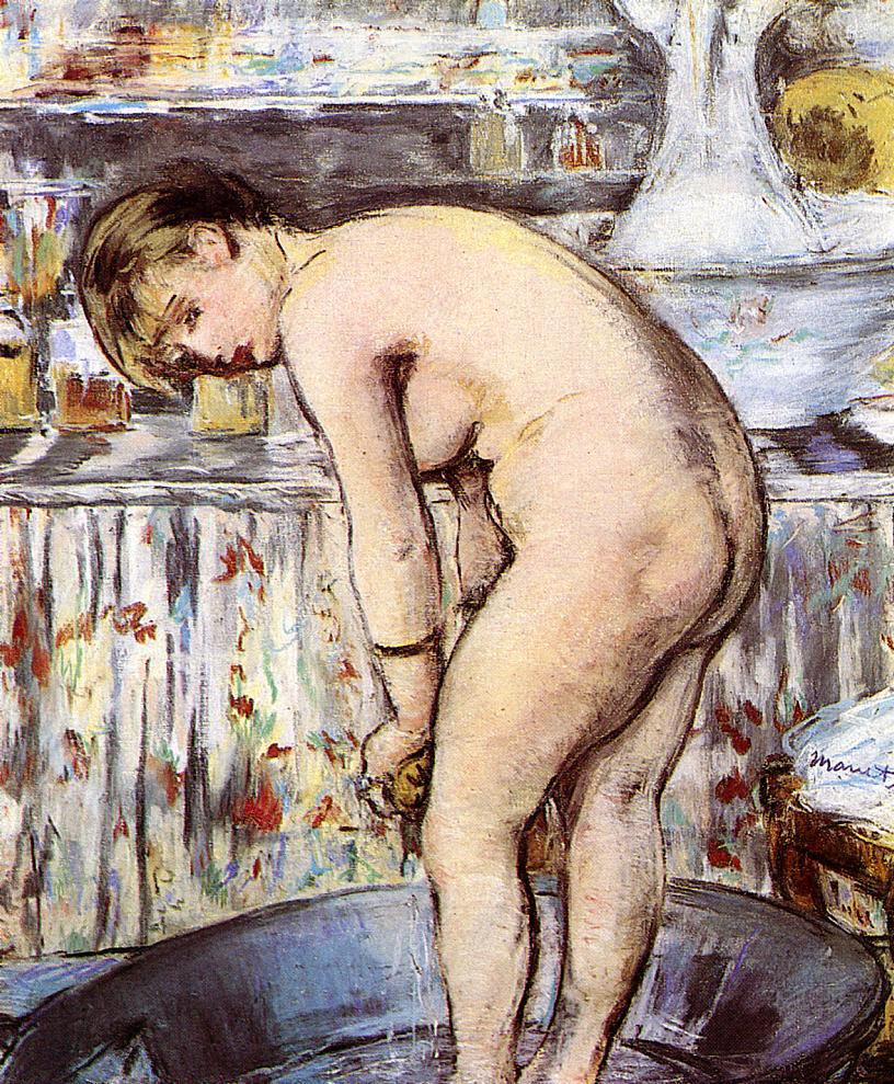 Эдуард Мане. "Женщина в ванной". 1878-1879. Музей д'Орсе.